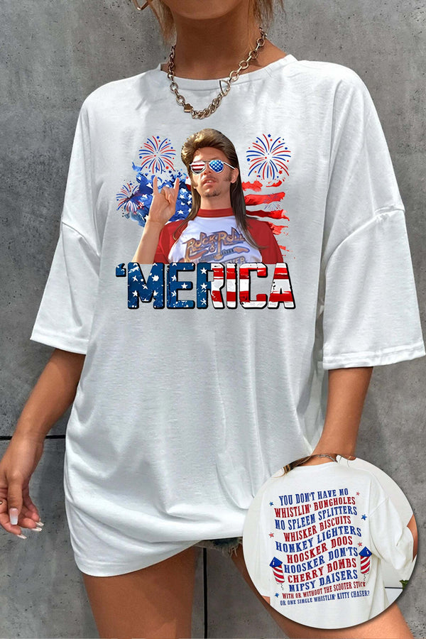 Funny Joe Dirt Merica 4th Of July Shirt