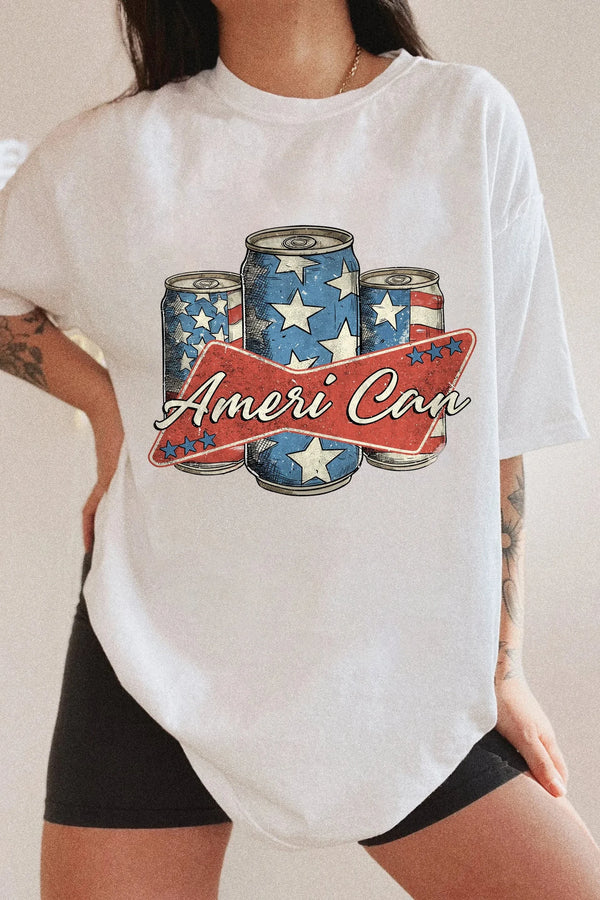 Funny Ameri Can 4th of July Shirt
