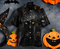 Halloween Pumpkin Black Cat In The Dark Cool Design - Aloha Hawaiian Shirts For Men - Shirt for Halloween Lover