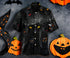 Halloween Pumpkin Black Cat In The Dark Cool Design - Aloha Hawaiian Shirts For Men - Shirt for Halloween Lover