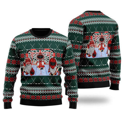 Hockey Gomies Funny Ugly Christmas Sweater For Women & Men