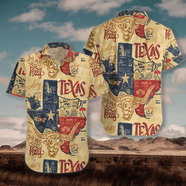Texas Proud Cool Design - Aloha Hawaiian Shirts For Men & Women