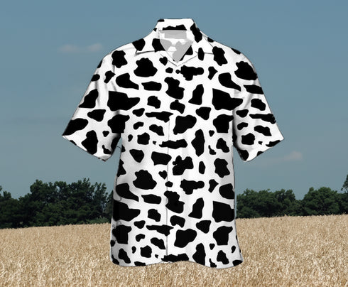 Tropical Cow Farm Cool Design - Aloha Hawaiian Shirts For Men - Shirt for Farm Lover