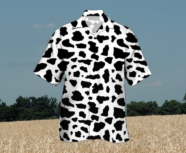 Tropical Cow Farm Cool Design - Aloha Hawaiian Shirts For Men - Shirt for Farm Lover