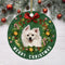 American Eskimo Dog Ceramic Ornaments For Dog Lovers - Christmas Decoration Gifts