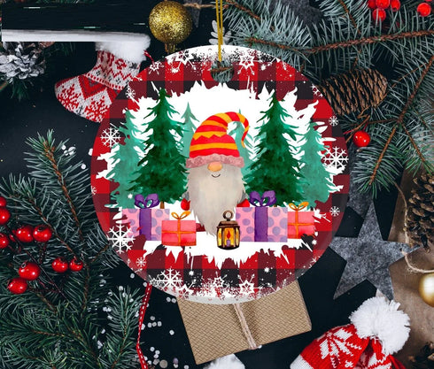 Funny Gnomes Christmas Ceramic Ornaments - Christmas Decoration Gifts