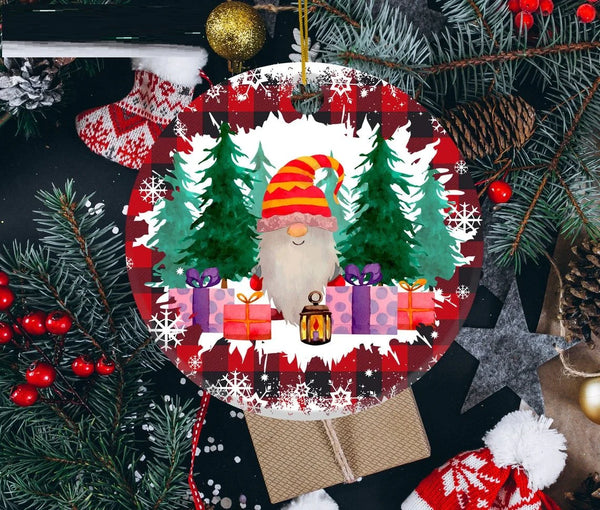 Funny Gnomes Christmas Ceramic Ornaments - Christmas Decoration Gifts