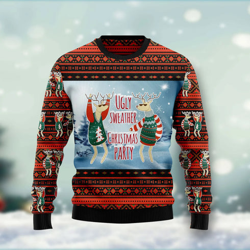 Let's Party Funny Ugly Christmas Sweater For Women & Men - Christmas Gift