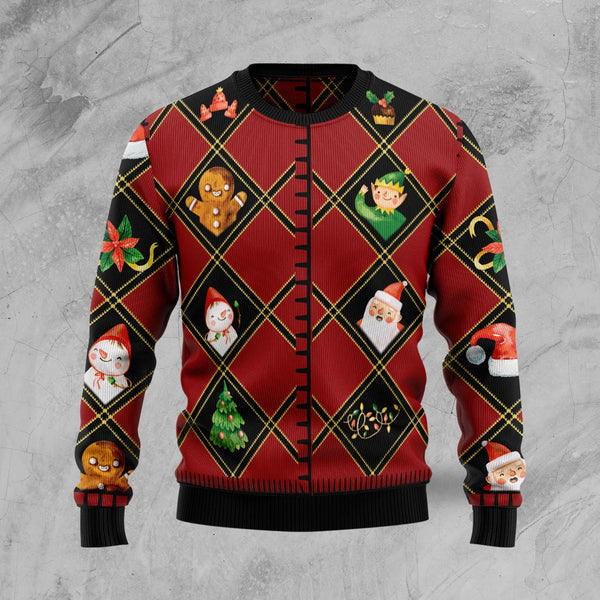 Christmas Symbols Ugly Christmas Sweater For Women & Men - Christmas Gift