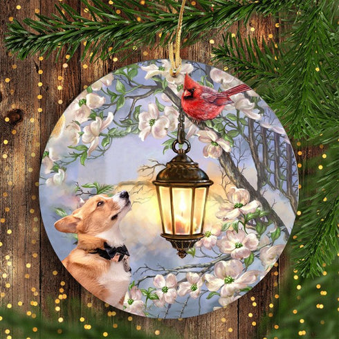 Dog Warm and Cozy Ceramic Ornaments - Christmas Decoration Gifts