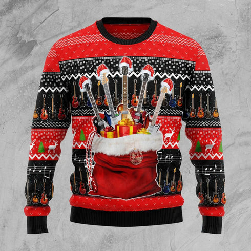 It's Time For Guitars Ugly Christmas Sweater For Women & Men - Gift for Guitar Lovers