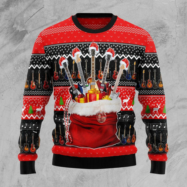 It's Time For Guitars Ugly Christmas Sweater For Women & Men - Gift for Guitar Lovers