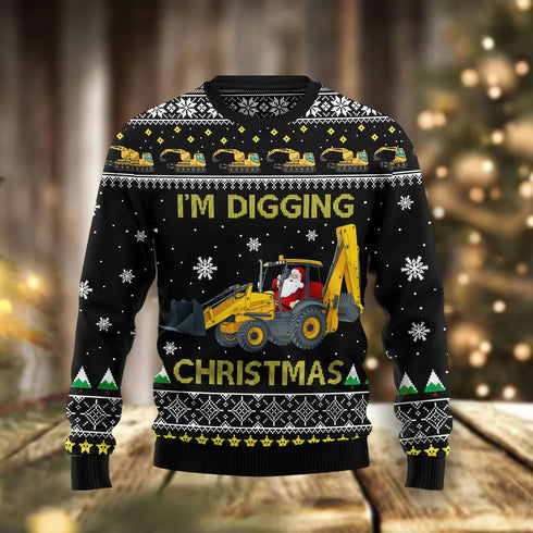I'm Digging On Christmas Funny Ugly Christmas Sweater For Women & Men - Christmas Gift