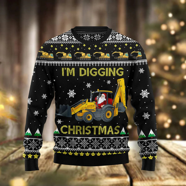 I'm Digging On Christmas Funny Ugly Christmas Sweater For Women & Men - Christmas Gift