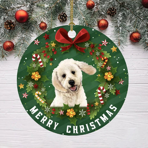 Labradoodle Dog Ceramic Ornaments For Dog Lovers - Christmas Decoration Gifts