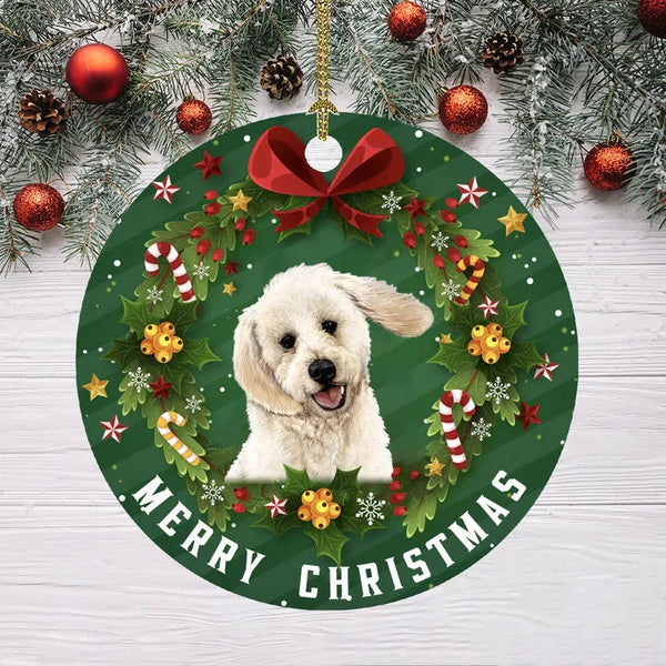 Labradoodle Dog Ceramic Ornaments For Dog Lovers - Christmas Decoration Gifts