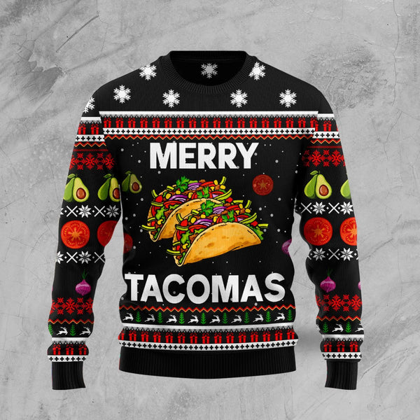 Taco Lovers Merry Xmas Ugly Christmas Sweater For Women & Men - Christmas Gift
