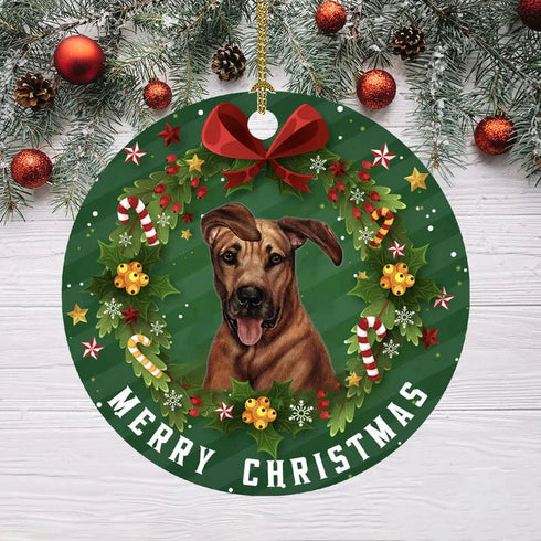 Rhodesian Ridgeback Dog For Dog Lovers Ceramic Ornaments - Christmas Decoration Gifts
