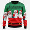 Funny Santa And Music Notes Ugly Christmas Sweater For Women & Men - Christmas Gift