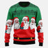 Funny Santa And Music Notes Ugly Christmas Sweater For Women & Men - Christmas Gift