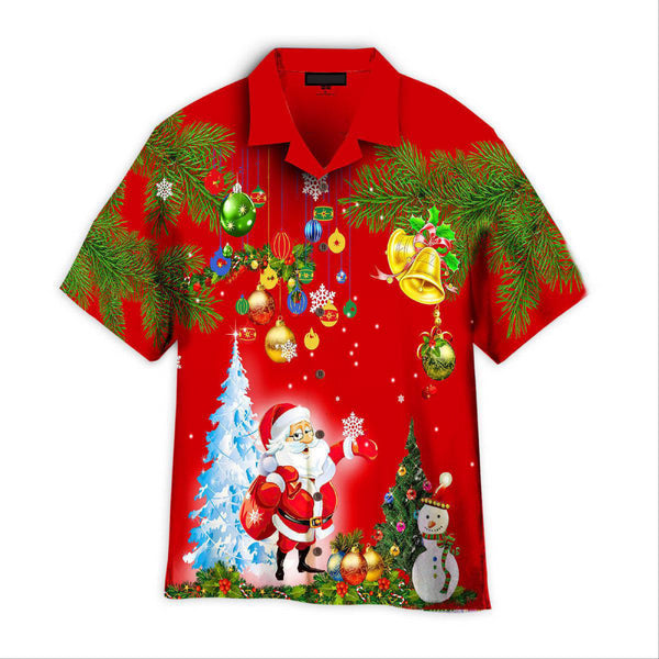 It's Christmas Time Santa Claus Christmas Design - Aloha Hawaiian Shirts For Men & Women