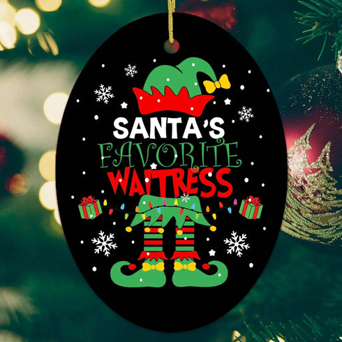 Santa Elf Funny Christmas Ceramic Ornaments - Christmas Decoration Gifts