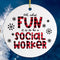 Social Worker Christmas Funny Christmas Ceramic Ornaments - Christmas Decoration Gifts