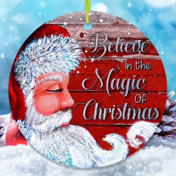 Merry Christmas Y'all Santa Christmas Ceramic Ornaments - Christmas Decoration Gifts