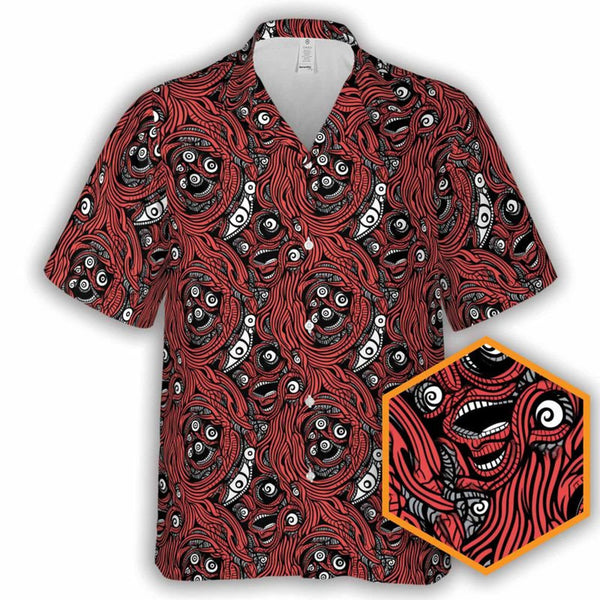 Old One Cthulhu Halloween Cool Design  - Aloha Hawaiian Shirts for Men & Women