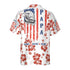 Patriotic Tropical Happy 4th of July Cool Design - Aloha Hawaiian Shirts