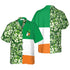 Irish Shamrock With Flag - Aloha Hawaiian Shirts For Men - St. Patrick's Day Gifts