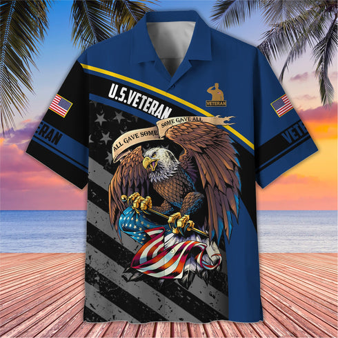 Proud Veteran Dad Gifts Cool Design - Aloha Hawaiian Shirts For Men