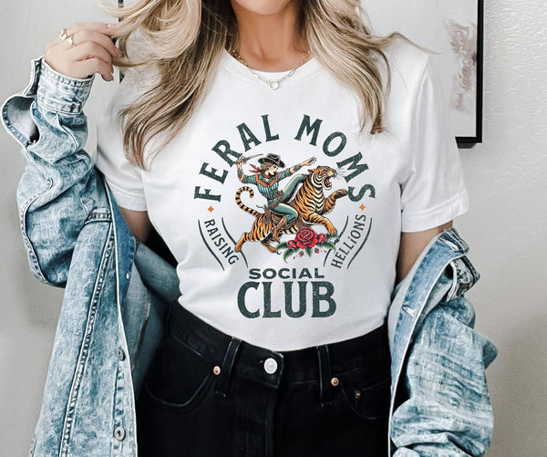 Happy Mother's Day Feral Moms Social Club Shirt