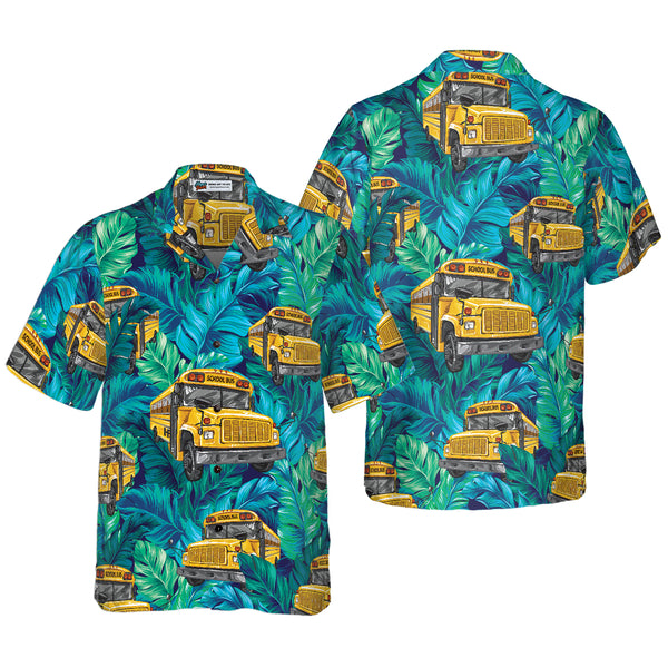 School Bus Driver Cool Design - Aloha Hawaiian Shirts For Men & For Women