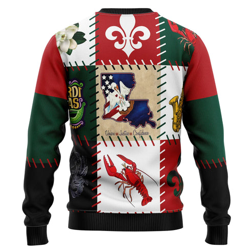 Louisiana Famous Things Ugly Christmas Sweater For Women & Men - Christmas Gift