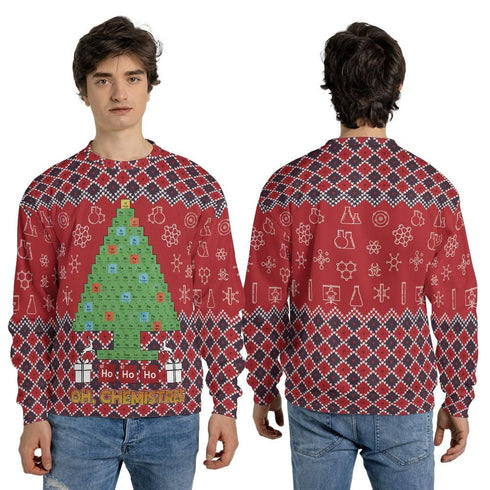 Ho Ho Oh Chemistree Funny Ugly Christmas Sweater For Women & Men - Christmas Gift
