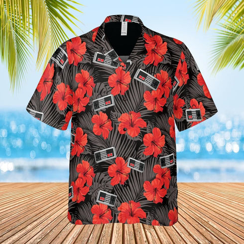 Gamepad Retro Cool Design - Aloha Hawaiian Shirts For Men & For Women Couples - HAW1117