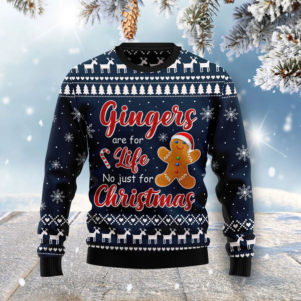 Gingers Are For Life Funny Ugly Christmas Sweater For Women & Men - Christmas Gift