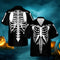 Halloween Scary Skeleton Rib Cage - Aloha Hawaiian Shirts for Men & Women