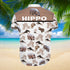 Hippopotamus Hippo Cool Design - Aloha Hawaiian Shirts For Men & For Women