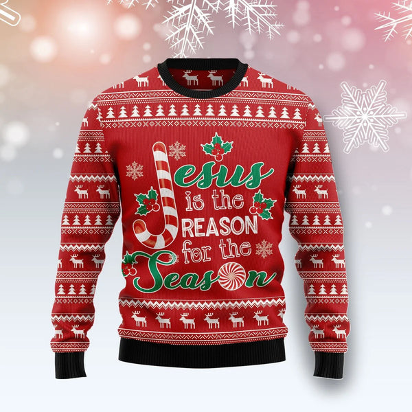 Jesus Is The Reason For The Season Funny Ugly Christmas Sweater For Women & Men - Christmas Gift