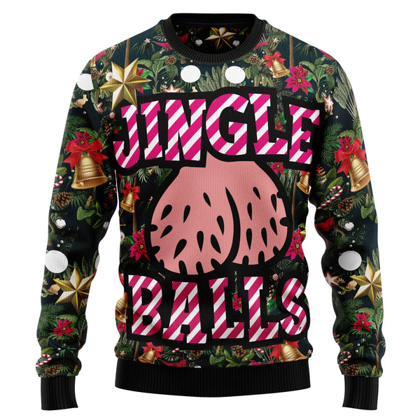 Jingle Balls Funny Ugly Christmas Sweater For Women & Men - Christmas Gift