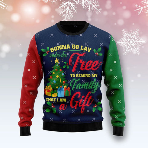 Remind My Family I'm A Gift Funny Ugly Christmas Sweater For Women & Men - Christmas Gift