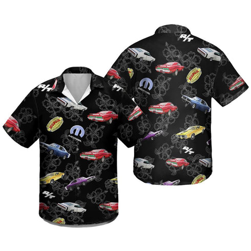 Vintage Mopar Car Cool Design Aloha Hawaiian Shirts For Men Summer Shirt