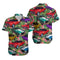Retro Muscle Car Cool Design Aloha Hawaiian Shirts For Men