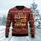 Never Underestimate An Old Man With A Guitar Ugly Christmas Sweater For Women & Men - Christmas Gift