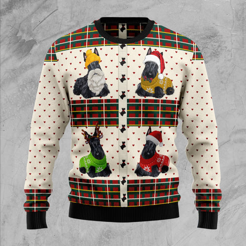 Scottish Terriers Dog Funny Ugly Christmas Sweater For Women & Men - Christmas Gift