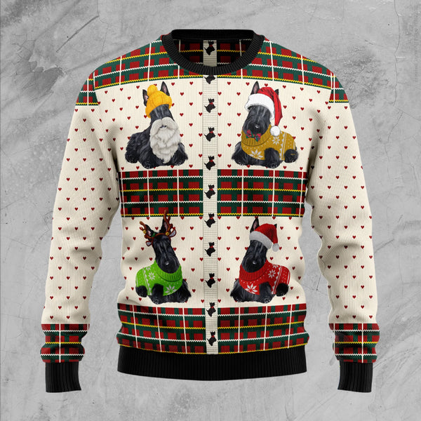 Scottish Terriers Dog Funny Ugly Christmas Sweater For Women & Men - Christmas Gift