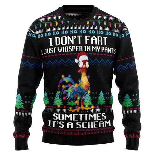 Sometimes It's A Scream Chicken Funny Ugly Christmas Sweater For Women & Men - Christmas Gift