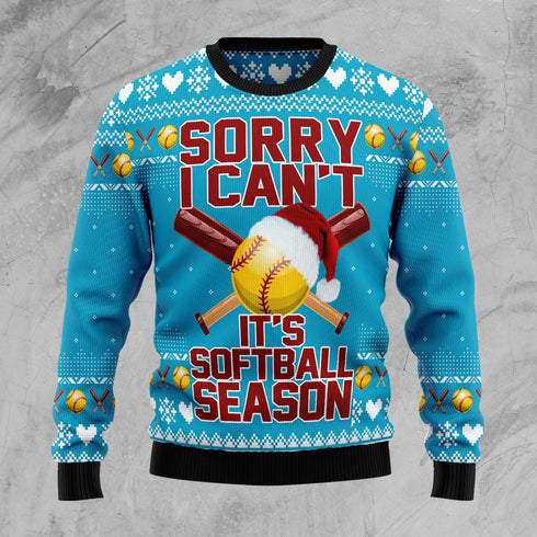 It's Softball Season Funny Ugly Christmas Sweater For Women & Men - Christmas Gift